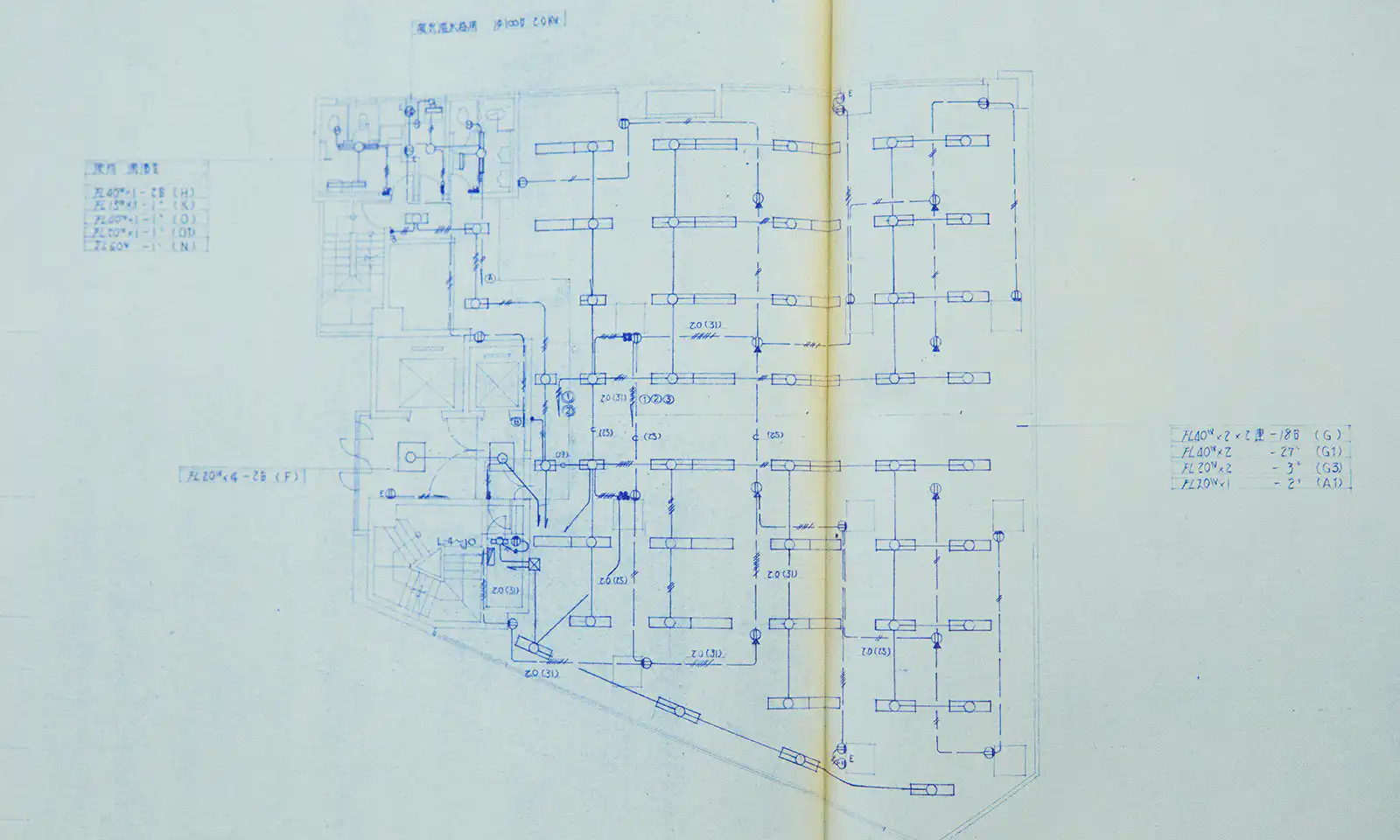 1985年（昭和60年）8月竣工の「西新宿髙木ビル」の図面。西新宿に高層ビルが立ち並び始めた1980年代、髙木ビルも新宿へ進出。