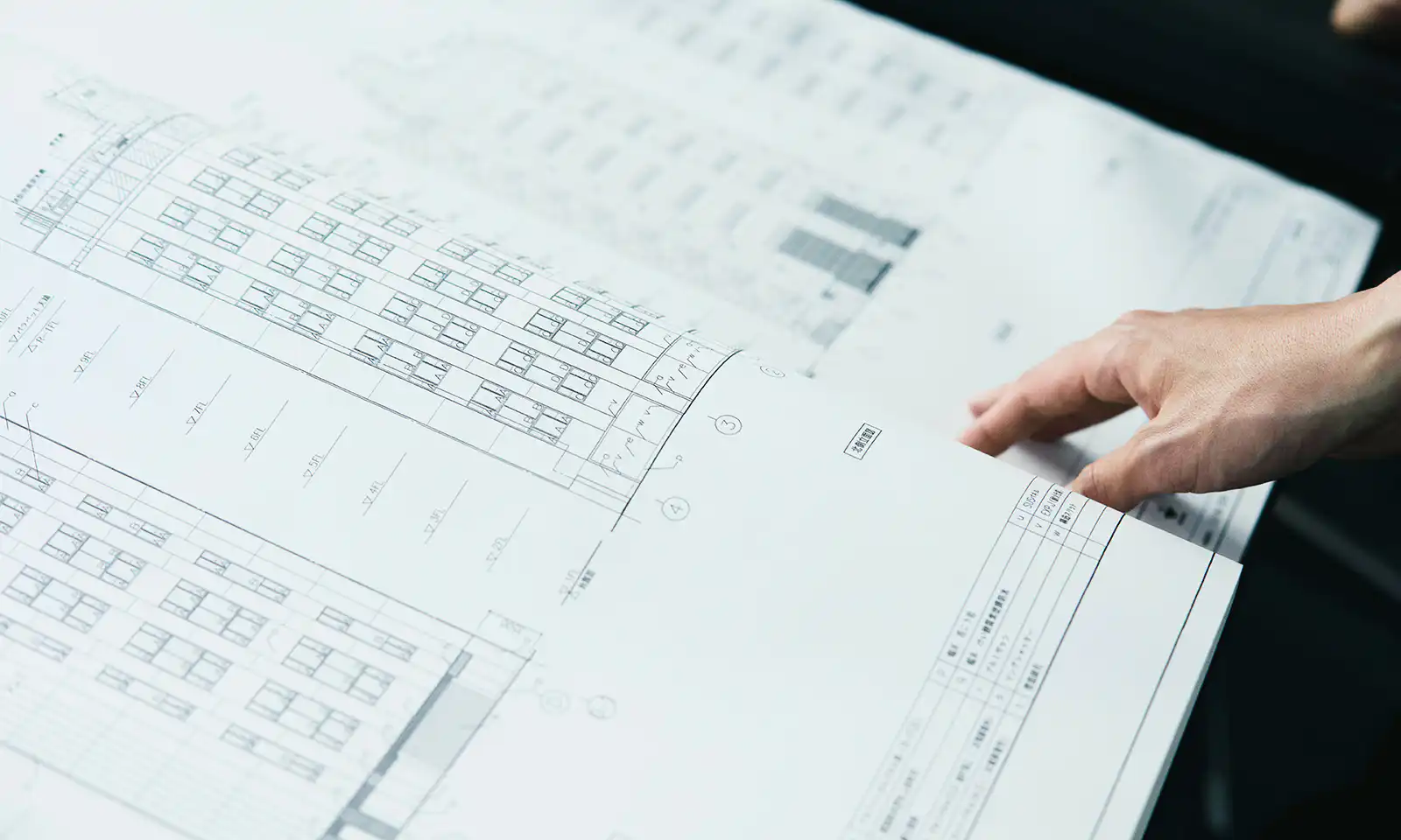 「（新）虎の門髙木ビル」の図面。東日本大震災後、50年先、100年先を見据えた念願の「（新）虎の門髙木ビル」が2014年（平成26年）5月竣工。